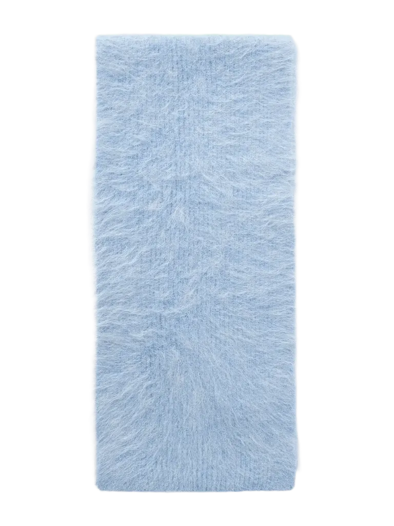 Myrull brushed alpaca-blend scarf - light blue - One Size