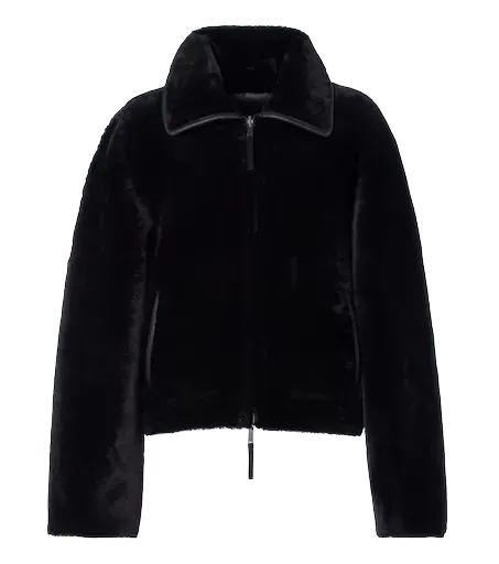 Kyro reversible shearling and leather jacket