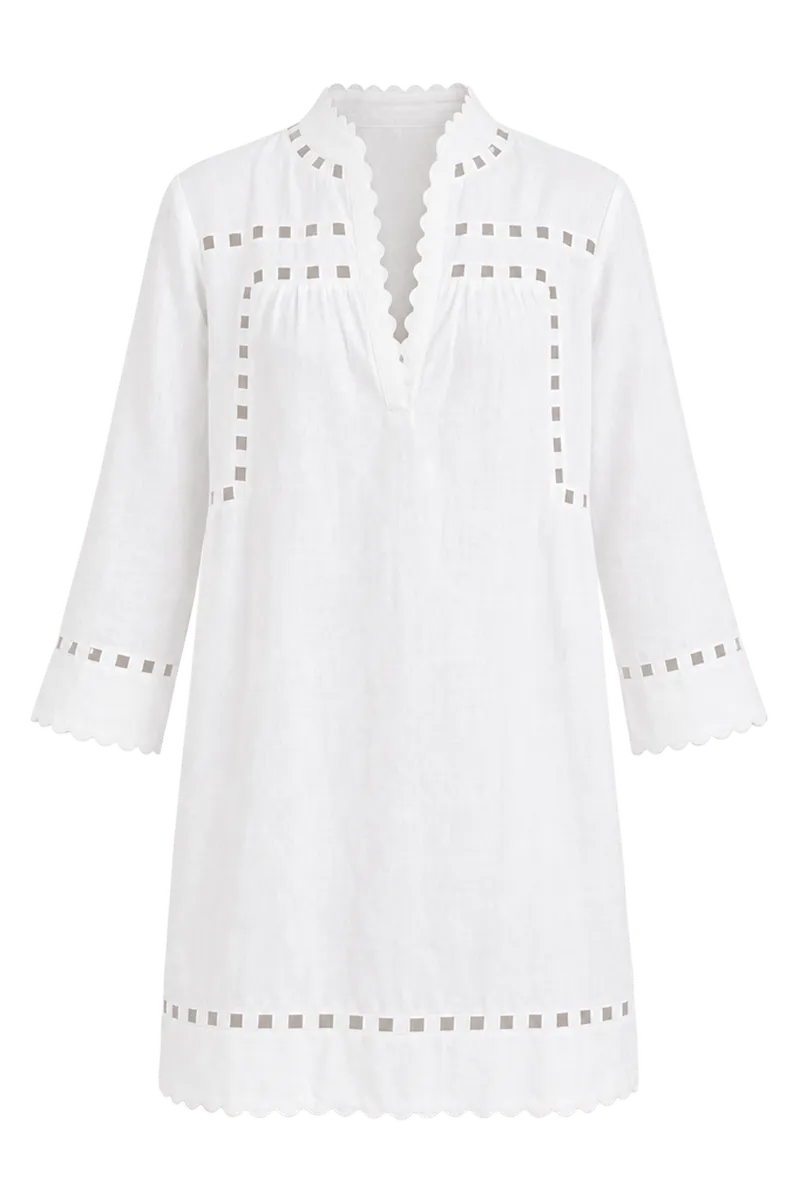 White Linen Dawson Tunic Dress