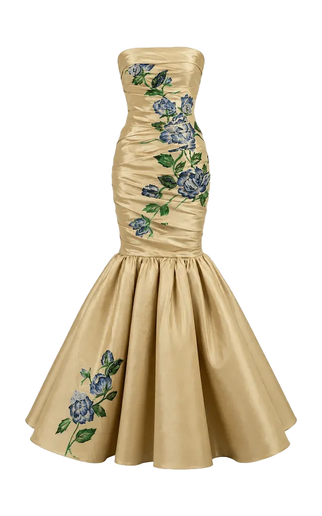 Hand-Painted Mermaid Gown