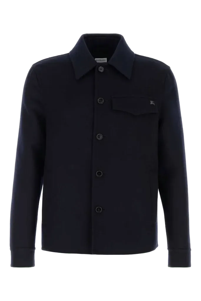 Burberry Wool Jacket — Navy