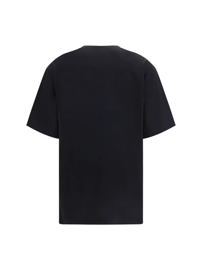 Gucci Cotton-Silk Jersey with Web and GG Motif T-Shirt — Black