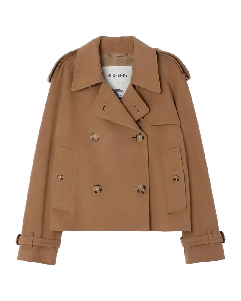 Mayfair Cropped Cashmere Trench Jacket