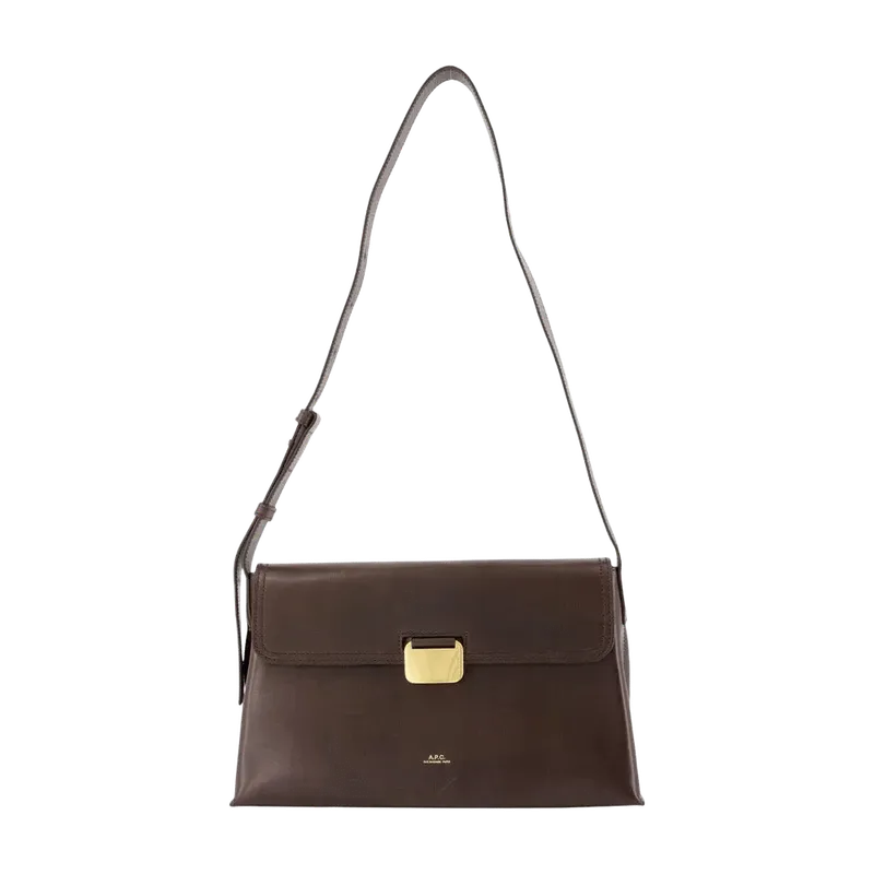 A.P.C. Simone Shoulder Bag — Brown