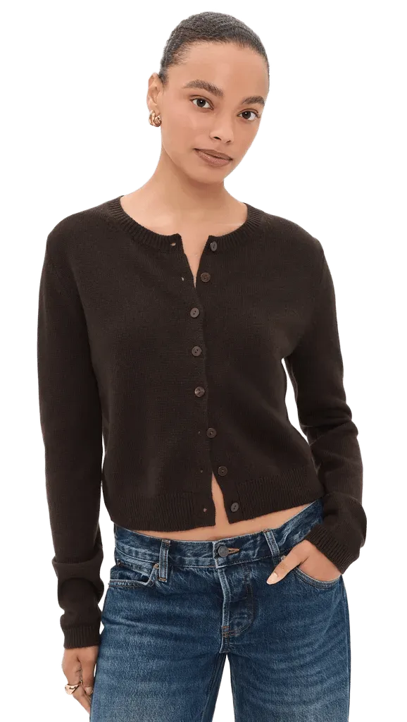 Clara Cashmere Crew Cardigan