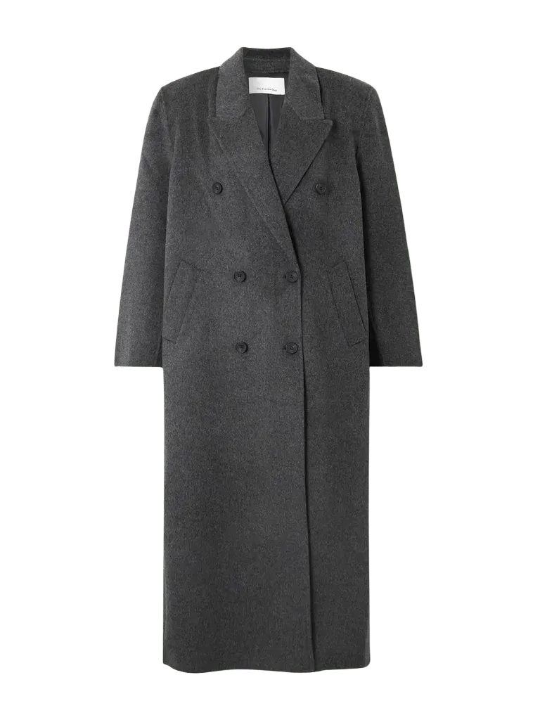 Gaia double-breasted wool-blend coat