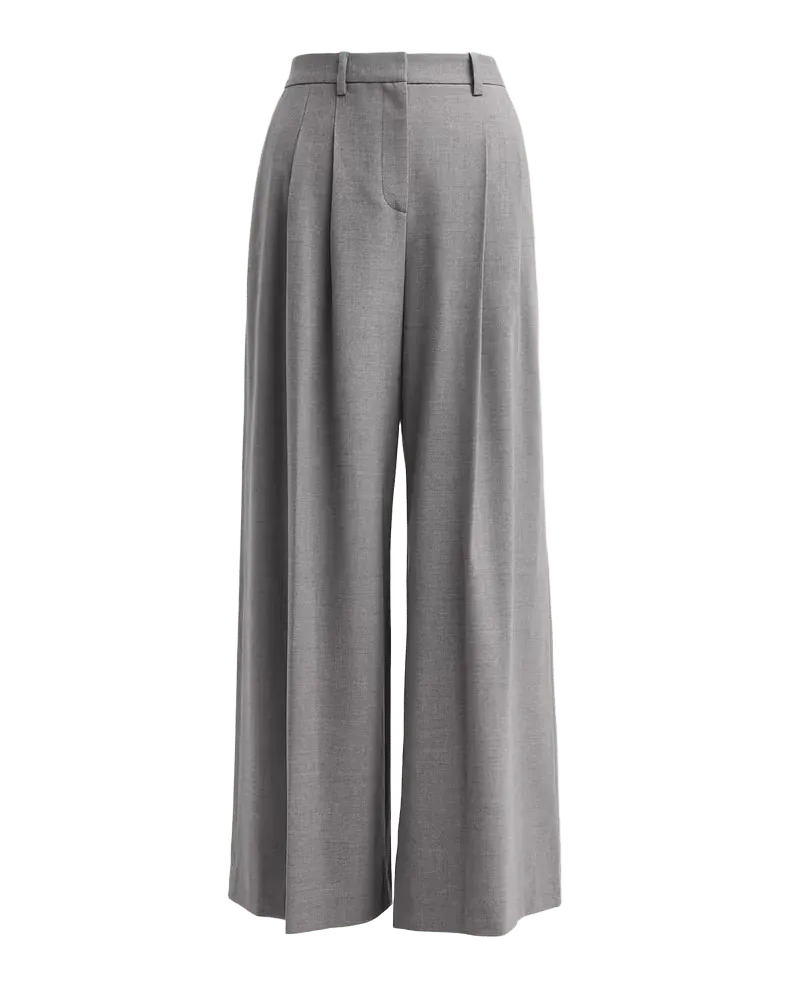 Avery Pleated Wide-Leg Trousers