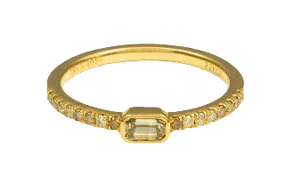 Natural Color Emerald Ring