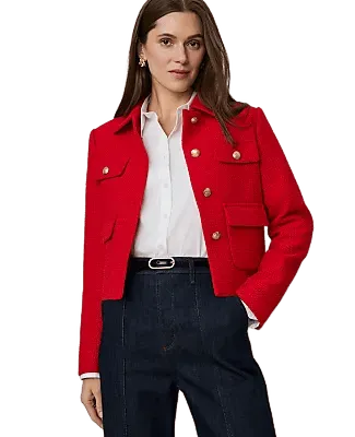 Collared Jacket in Tweed