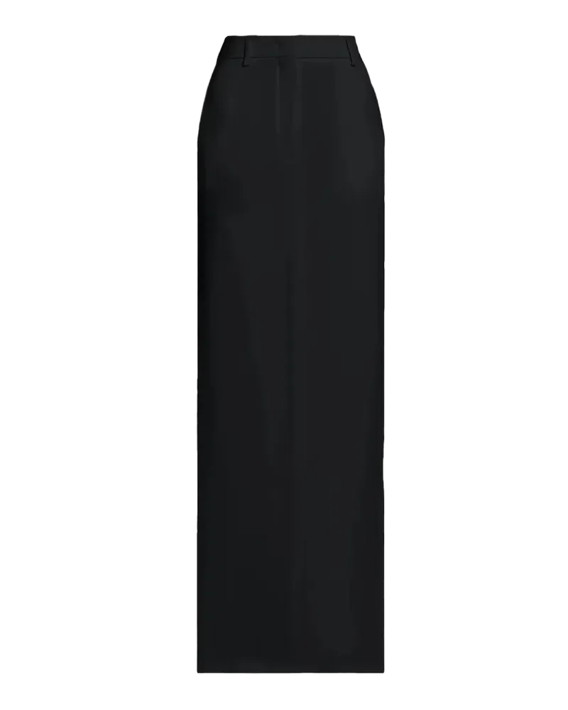 Straight Cady Maxi Skirt