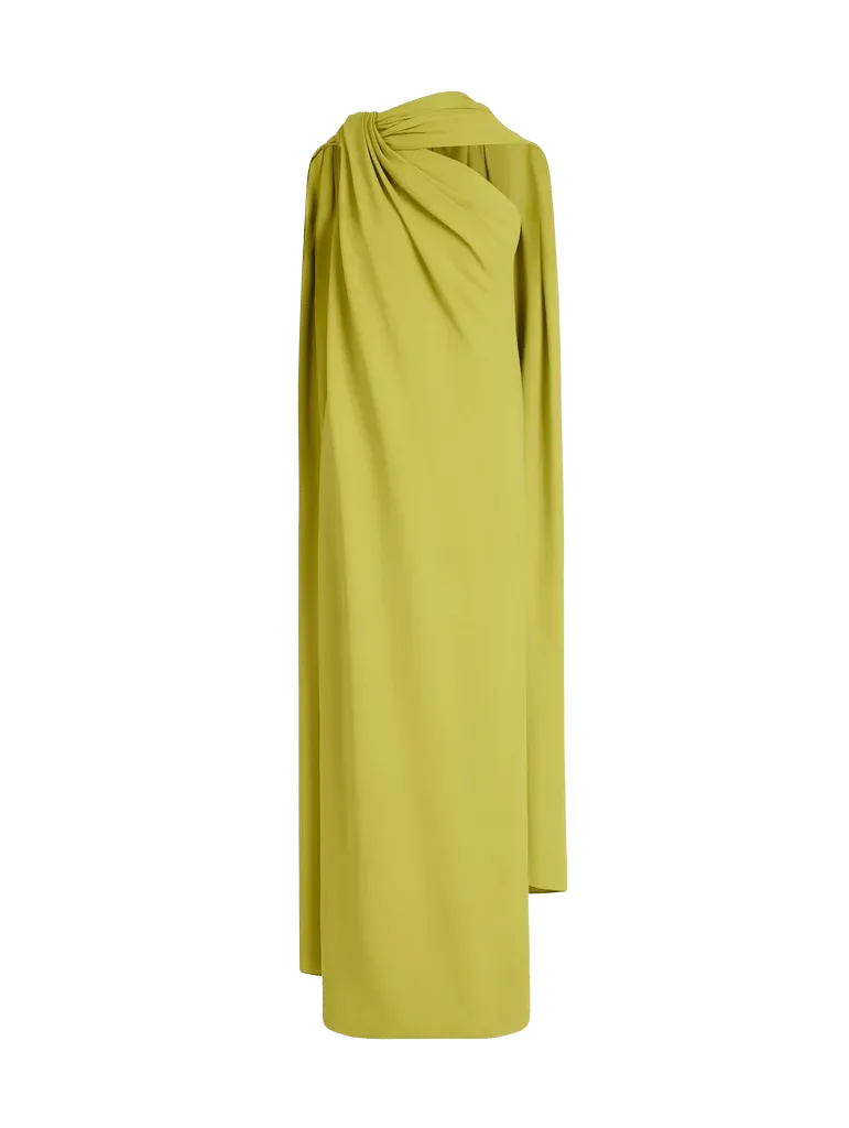 Drape Detailed Georgette Caftan