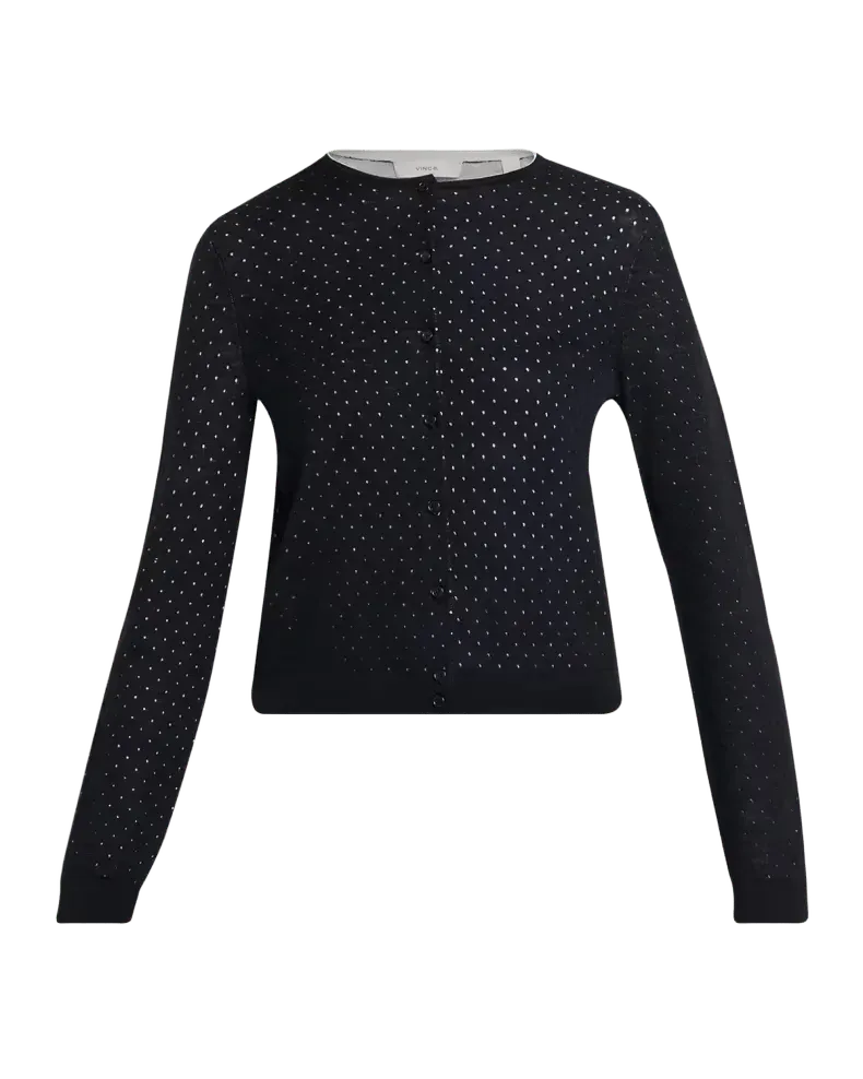 Dotted Wool-Blend Cardigan