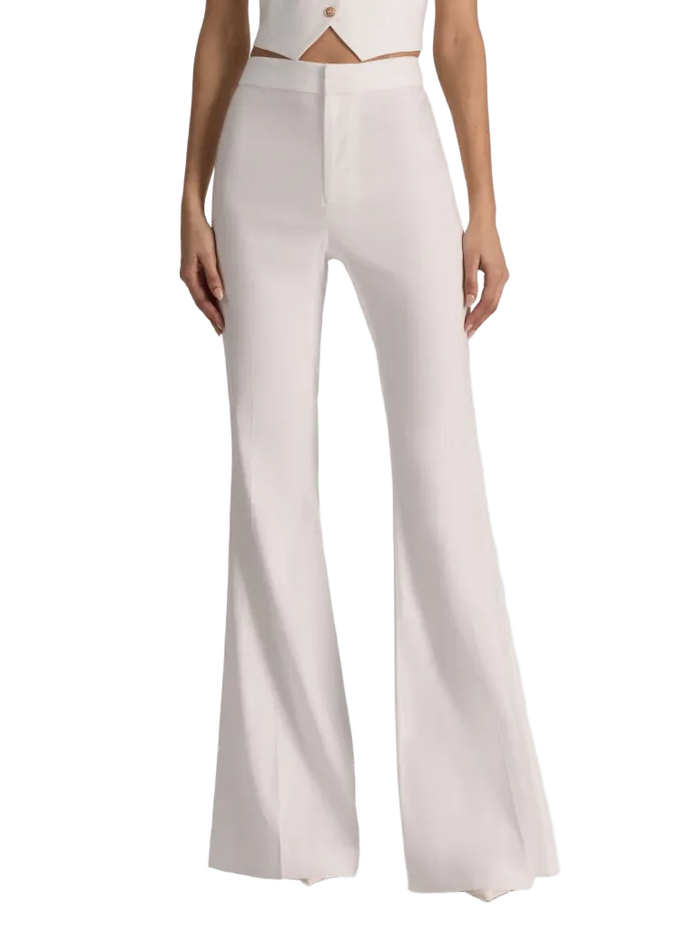 LINDEN BOOTCUT TROUSER - OFF WHITE
