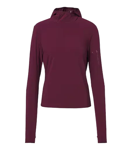 Hooded open-back technical top