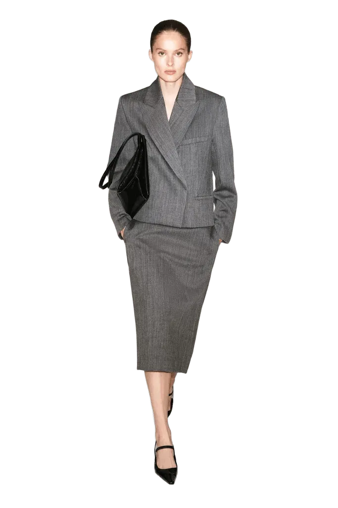 EXAGGERATED WOOL BLAZER