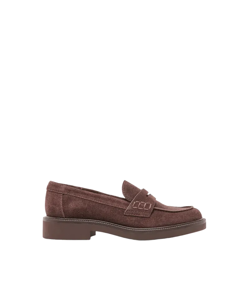 Tiggy Loafers Mahogany Suede