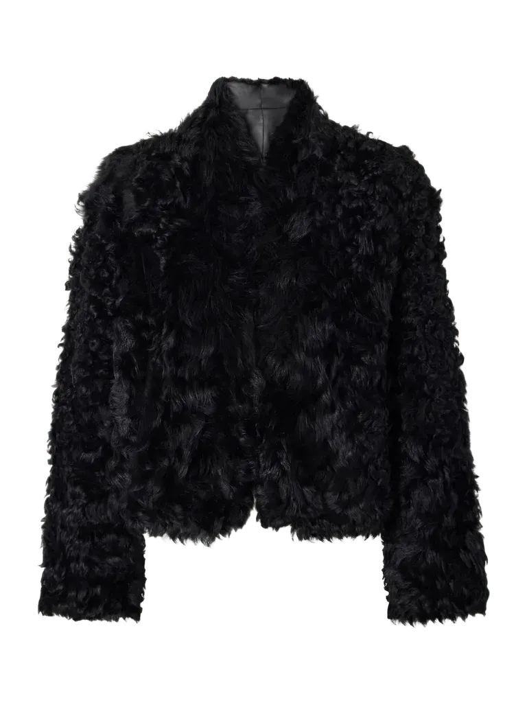 Mooney reversible shearling and leather jacket