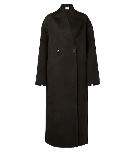 Aris double-breasted wool and cashmere coat