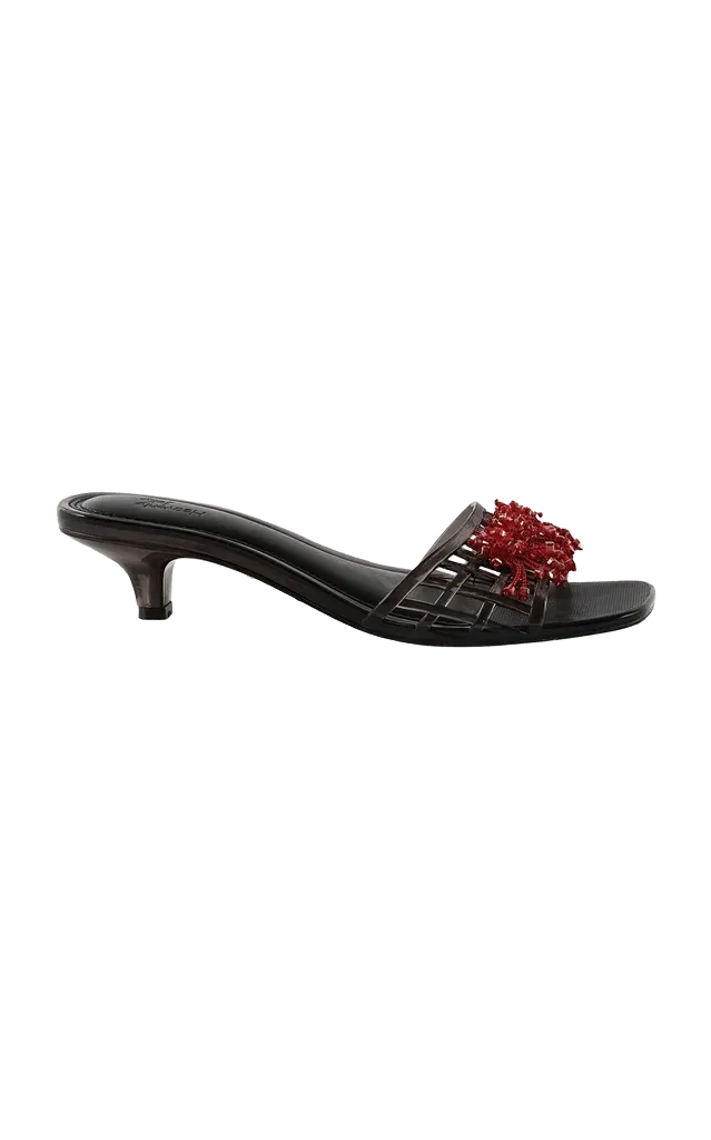 Twinkle Embellished Jelly Mule