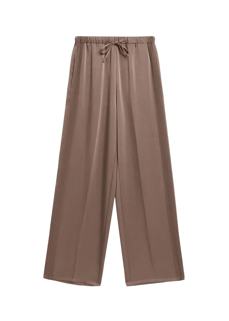 Vince Mid-Rise Shiny Drawstring Sweatpants