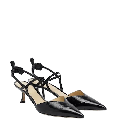 Very Colibrì leather slingback pumps