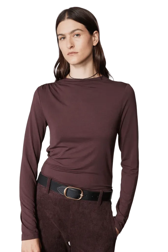 Long Sleeve Shoulder Detail Top