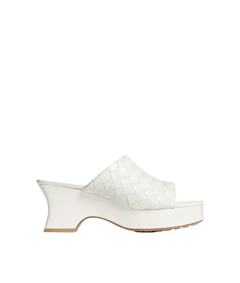 Women's Rosita Wedge Mule in Alabaster