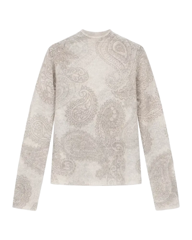 Paisley Wool-Blend Sweater