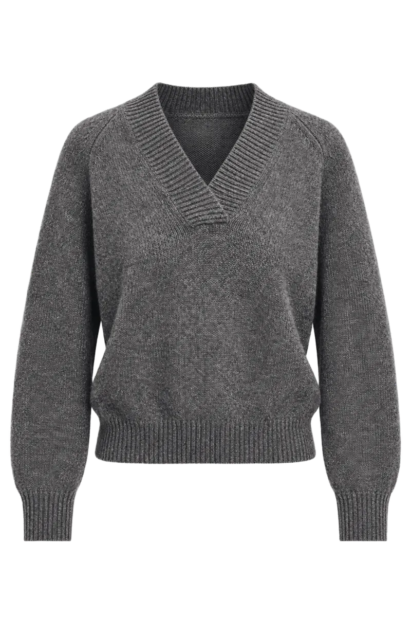 Super Luxe Cashmere Crossover V-Neck Sweater