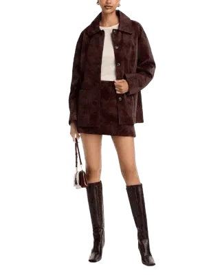 Rita Faux Suede Jacket & Molly Mini Skirt