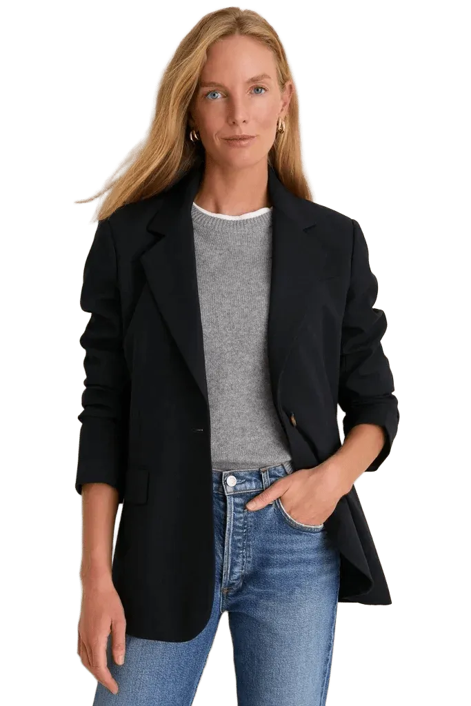 Navy Leo Boyfriend Blazer