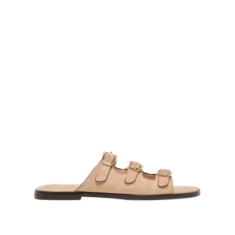Fin Sandals Bamboo Suede