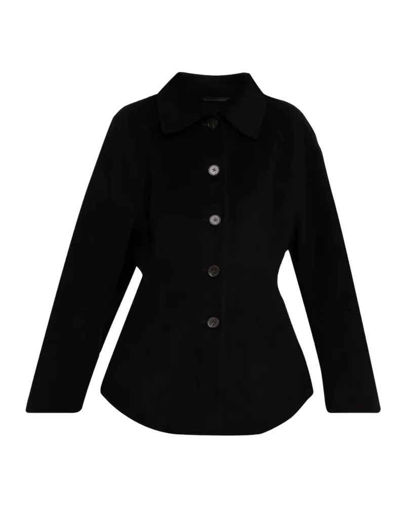 Double-Faced Wool Sculptural Jacket