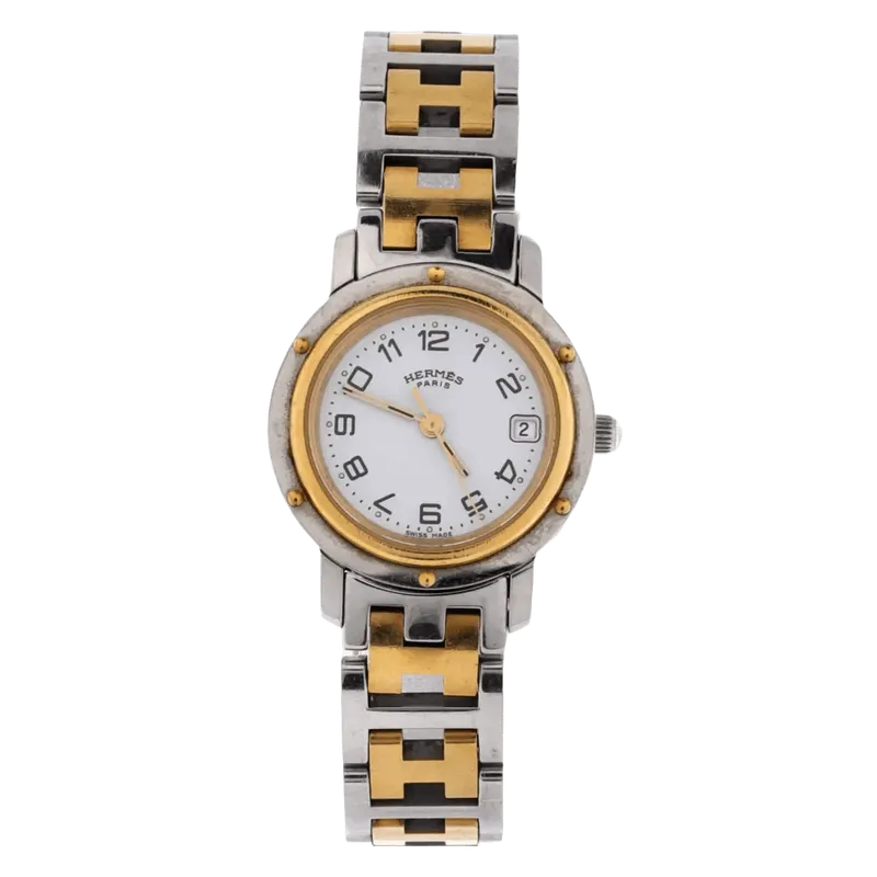 Clipper Quartz Watch Stainless Steel with Plated Metal 24