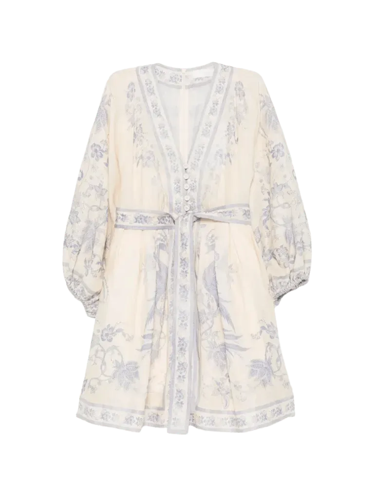 ZIMMERMANN Indra plunge mini dress