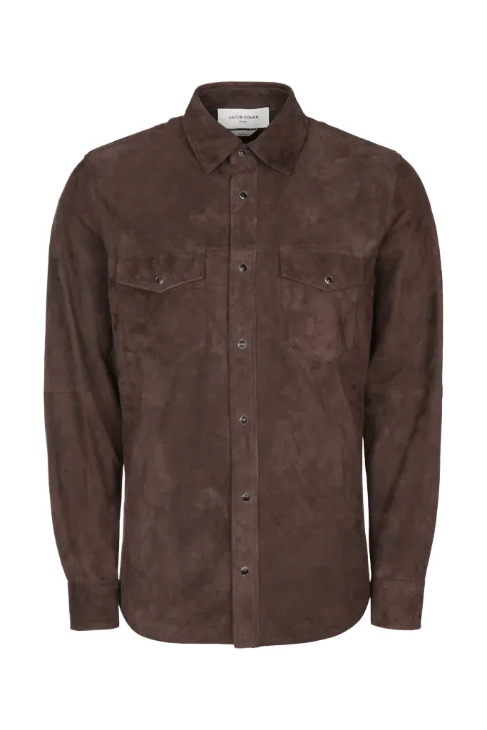 Jacob Cohen Suede Jacket — Brown