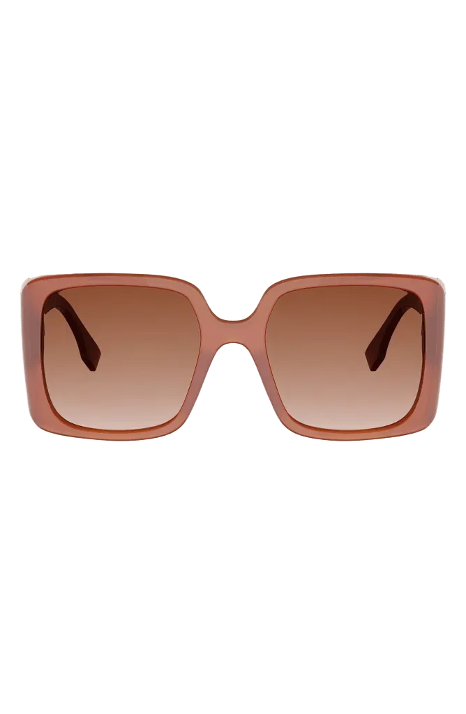 Frame 55mm Square Sunglasses