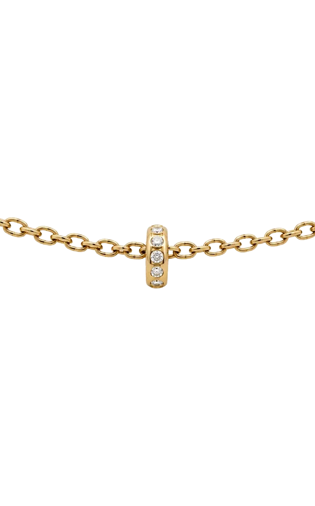 20K Peach Gold Sonoma Rondelle Diamond Pendant