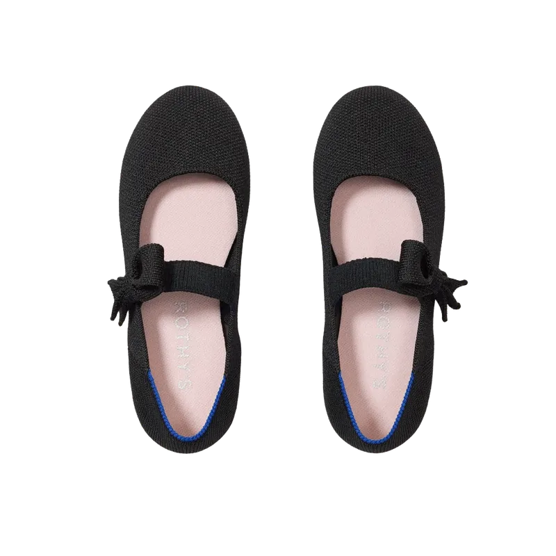 The Kids Tux Bow Mary Jane - Black