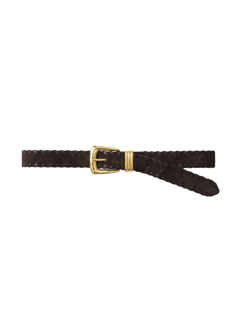 Arch Suede Whipstitch Belt