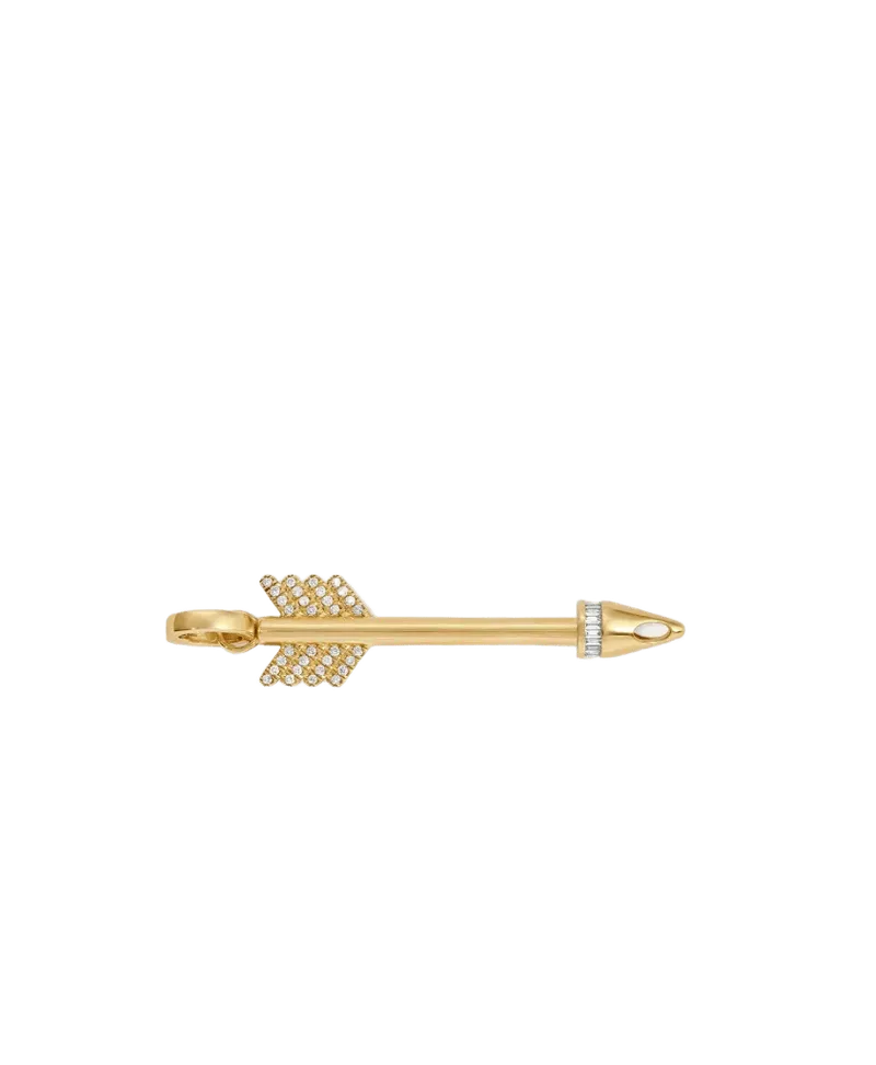 Diamond Arrow Hinged Charm for Big Beads