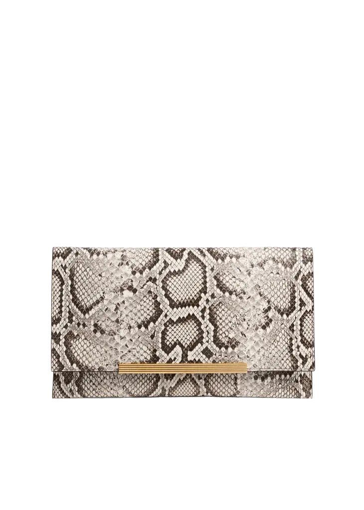 Piper Clutch In Natural Python