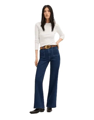 The Emmy Wide-Leg Jean in Super Stretch Denim