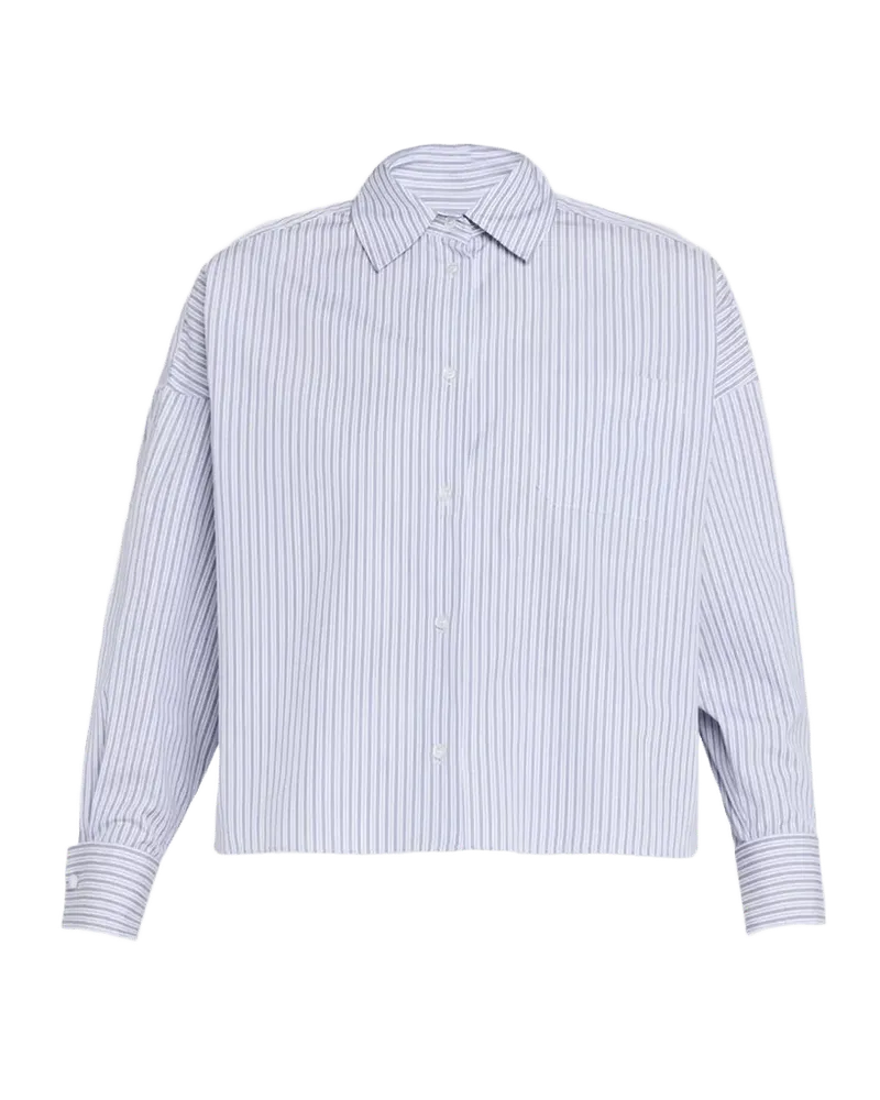 Boxy Striped Cotton Shirt