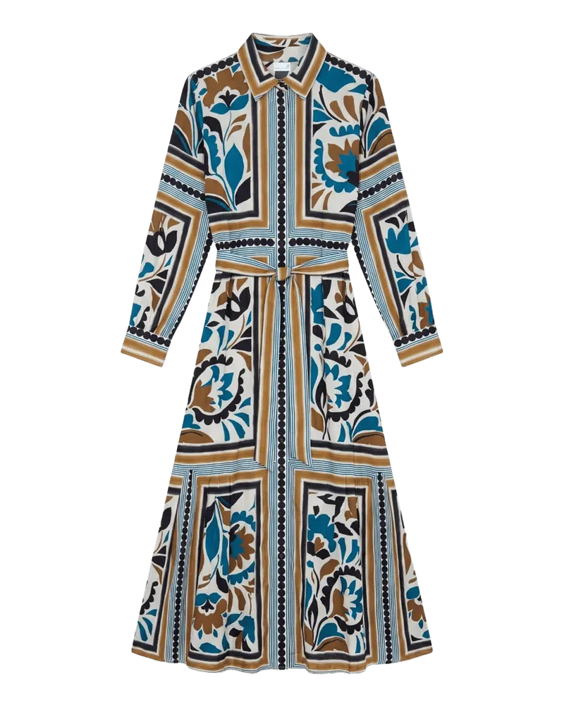 FA26 Rowan Dress-Stained Glass Floral