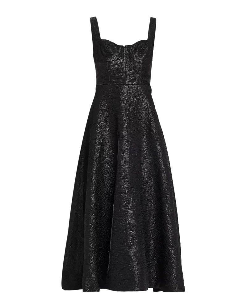 Julia Sweetheart Organza Jacquard Midi Dress