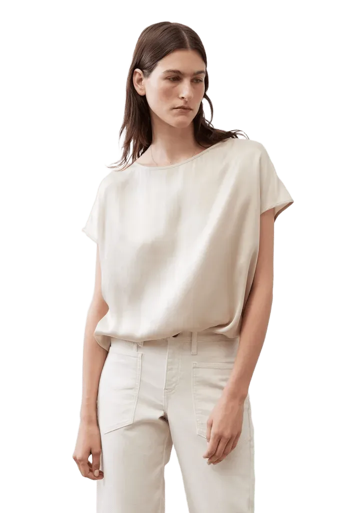 Almost A Tee Silk Blouse