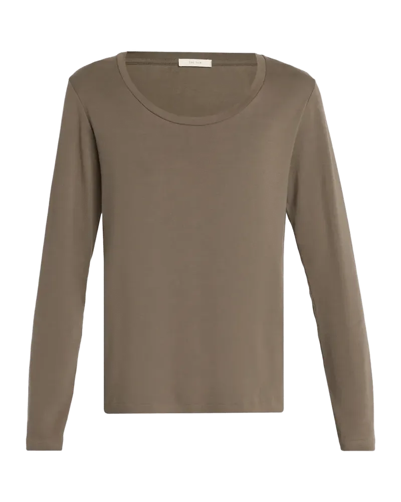Kalto Scoop-Neck Cotton Jersey Long-Sleeve T-Shirt