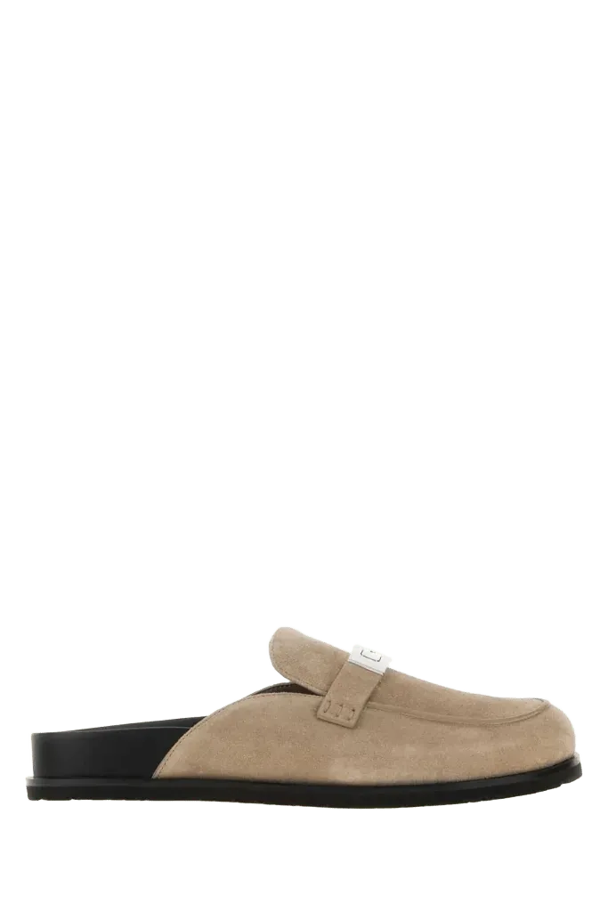 Tory Burch LeeLee Slipper Loafer — Beige