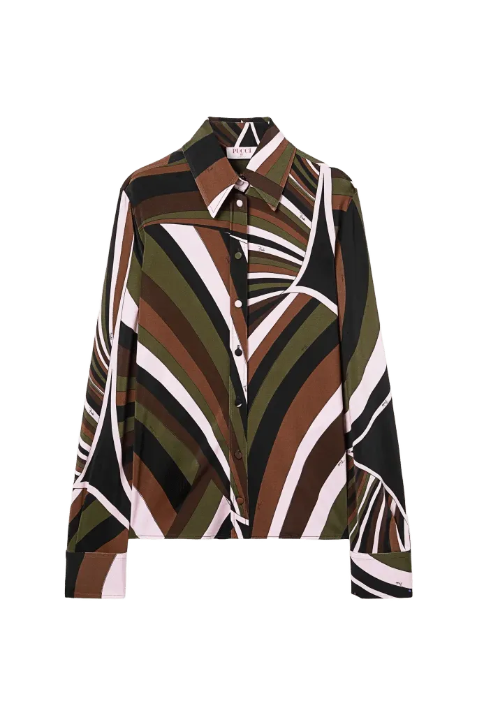 Iride Print Jersey Shirt